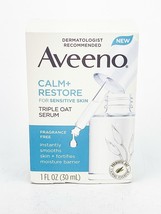 Aveeno Calm Restore Triple Oat Serum Fragrance Free 1oz Sensitive Skin - $24.14