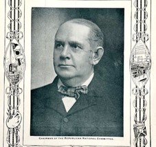 1900 President William McKinley Marcus Hanna RNC Ohio Historical Antique Print  - £18.68 GBP