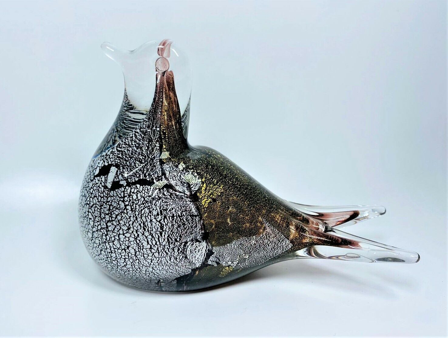 Glas Vogel Figur Handgefertigt Hand- Blown Kunst Glas Figur - $24.74