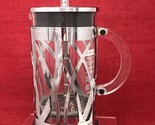 Starbuck Coffee Chrome BODUM French Press 8 Cup Criss Cross Art Deco Abs... - £10.72 GBP