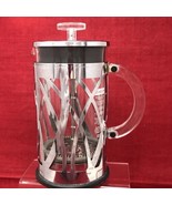 Starbuck Coffee Chrome BODUM French Press 8 Cup Criss Cross Art Deco Abs... - £21.41 GBP