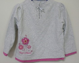 Toddler Girls Kid Connection Gray Long Sleeve Top Size 3T - $4.95