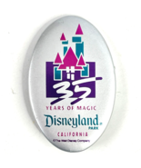 Disneyland 35 Years of Magic Anniversary Vintage Button 1990 California ... - £11.36 GBP