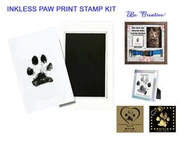 Paw Print Stamp Pad, Pet's Paw Print Stamp Kit, No Mess Ink Stamp Kit, D... - $13.86+