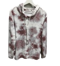Cyrus Tie Dye Pullover Hoodie Jacket Top Soft Rayon Sweatshirt S - £14.76 GBP