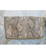 Stella McCartney Falabella Shoulder Bag – Heather Gray with Luxe Snakesk... - $554.40