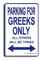 Greece Parking Sign - $11.94