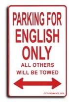 England (St. George) Parking Sign - $11.94