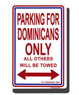 Dominican Republic Parking Sign - £9.38 GBP