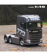 RC Semi Truck Transport Trailer Construction Car Hauler 4WD On Road Tran... - $179.99