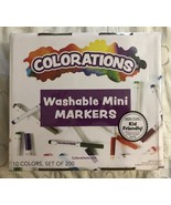 Colorations Washable Mini Markers, 200 Markers 10 Colors Coloring Drawing - £36.69 GBP
