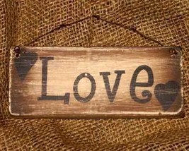 Wooden Love Sign Country Home Decor - £4.68 GBP