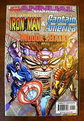 MARVEL 1998 ANNUAL THE INVINCIBLE IRON MAN & CAPTAIN AMERICA MODOK! Books-Old - £3.89 GBP