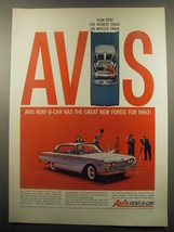 1959 Avis Rent-A-Car Ad - Now rent the newest thing on wheels from Avis - £11.73 GBP