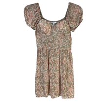 As U Wish Womens Babydoll Dress Multicolor Floral Smocked Mini Knit Boho S New - £22.74 GBP