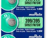 Murata 395/399 Battery SR927/W/SW 1.55V Silver Oxide Watch Button Cell (... - $5.36+