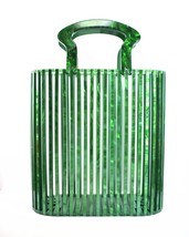  Women Bags Designer  Acrylic Woven Bag Bamboo bag Stitching  Bag Clutch Bali Tr - £130.59 GBP