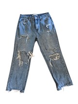 Aritzia Alter&#39;d State Y2K Distressed High Rise Cropped Straight Leg Jean... - $21.49