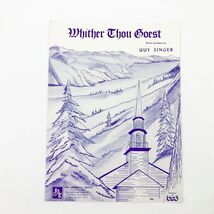 Whither Thou Goest Sheet Music Guy Singer 1954 Vintage - $143.94 MXN