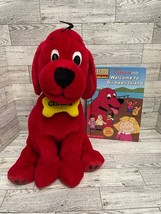 Vintage Clifford The Big Red Dog 14” Inch Kohls Cares Plush Stuffed Animal &amp;Book - $21.77