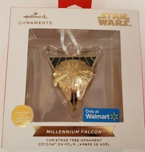 Hallmark Star Wars MILLENNIUM FALCON Christmas Tree Ornament Walmart Exc... - £22.27 GBP