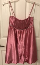 Jessica McClintock Cocktail Party Dress Pink W Rhinestones Jrs Size 7 - £19.63 GBP