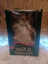 Trim A Home Magical Christmas Angel 15” Fiber Optic Lighted White/gold - £15.60 GBP