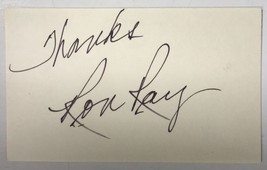 Ron Ray (d. 2014) Signed Autographed Vintage 3x5 Index Card - £10.29 GBP