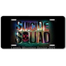 Suicide Squad Inspired Art on Black FLAT Aluminum Novelty Auto License Tag Plate - £14.42 GBP