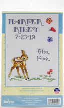 Janlynn Counted Cross Stitch Kit 5X7-Baby Deer Sampler (14 Count) - $35.49