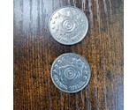 Set Of (2) Vintage Centaur Cupid Gaming Medal Casino Tokens - $14.84