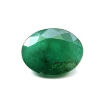1.7Ct Natural Green Oval (Panna) oval Cut Gemstone - £25.14 GBP