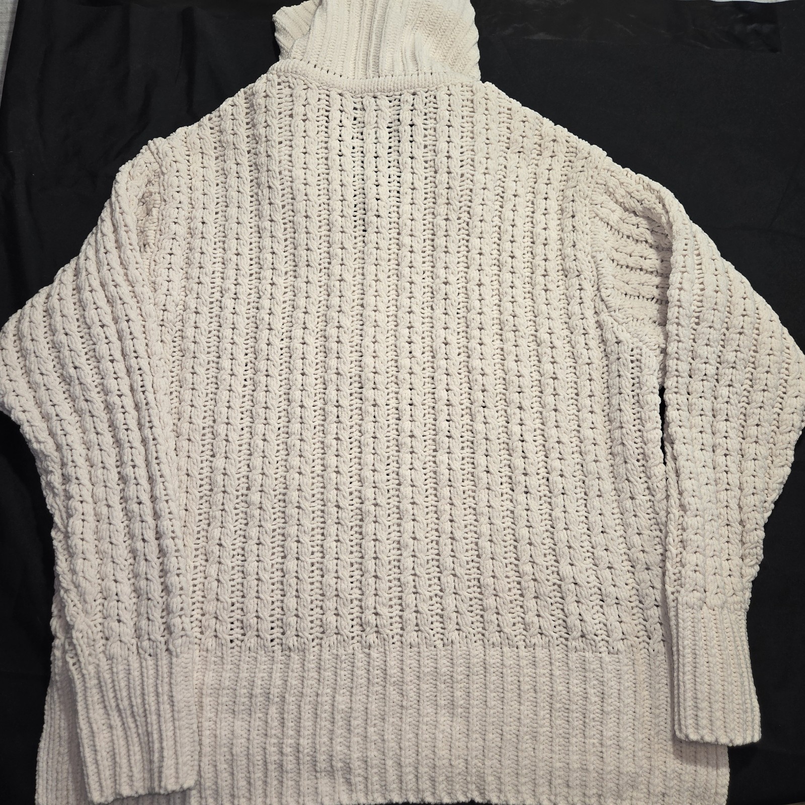 Aerie Cream Chunky Knit 1/4 Zip Sweater Size M Item image 8