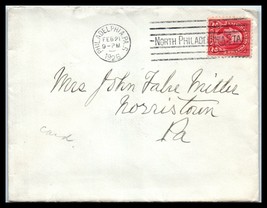 1926 US Cover-Philadelphia (North Phila Sta), Pennsylvania to Norristown, PA K4  - £2.28 GBP