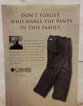 Columbia Sportswear Company Pants Magazine Print Ad  - $4.94