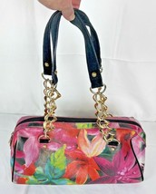 Floral Printed Leather Handbag from Sharon Gioe&#39;s La Gioe Toscana Collec... - £22.96 GBP