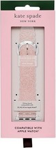 Kate Spade Pink Glitter Scallop Silicone 38/40/41mm Apple Watch Band Strap - £39.75 GBP