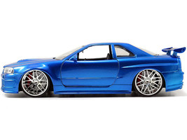 Brian&#39;s Nissan GTR Skyline R34 RHD Right Hand Drive Blue Fast &amp; Furious Movie 1/ - £32.94 GBP