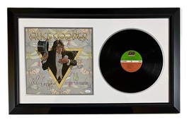 Alice Cooper Autograph Signed Record Album Cover Welcome To My Nightmare Framed - $450.00