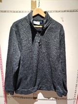 Mountain Warehouse Black Fleece Jumper Size XL/L Mens 1/4 Zip Pullover Outdoors - £8.52 GBP