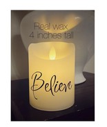 Flickering flameless wax candles.  Batteries included - $277.13 MXN
