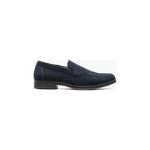Men's Stacy Adams Pelton Moc Toe Slip On Work Shoes Navy Suede 25601-415 image 2