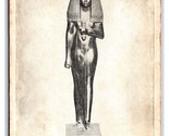 The Lady TOUÎ Egyptian Statuette in Wood Front &amp; Back Lot of 2 DB Postca... - $5.89