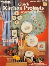 Quick Kitchen Projects Counted Cross Stitch Leaflet By Leisure Arts #222 Euc! - $4.49