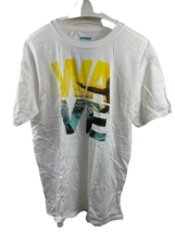 Oxide Men&#39;s Wave Graphic T-Shirt, Vibrant White, Large - £15.87 GBP