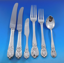 Blossom by Carl Poul Petersen Sterling Silver Flatware Set Dinner Service 69 pcs - £13,010.37 GBP