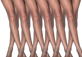 6 Pairs Women&#39;s Ultra Sheer Pantyhose 20 Denier Silky Tights Size M-L - $16.04