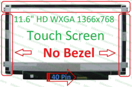 11.6&quot; Touch LED LCD Screen B116XAK01.0 1366x768 HD Screen - £21.63 GBP