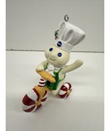 Peppermint Twirl Tri Cycle Danbury Mint Pillsbury Doughboy Glitter Ornam... - $98.95