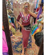 Bellydance dress set 2 in 1 , dress for saidi, shaabi and baladi, belly ... - €113,31 EUR